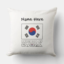 Republiken Koreas S Sydkoreansk Flagga Personlig N Kudde