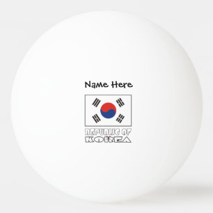 Republiken Koreas S Sydkoreanska flagg Personlig N Pingisboll