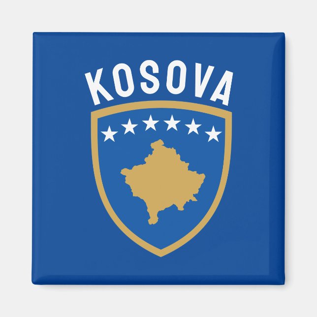 Republiken Kosovos emblem Magnet (Framsidan)