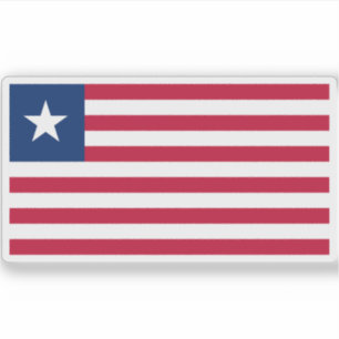 Republiken Liberias flagga Klistermärken