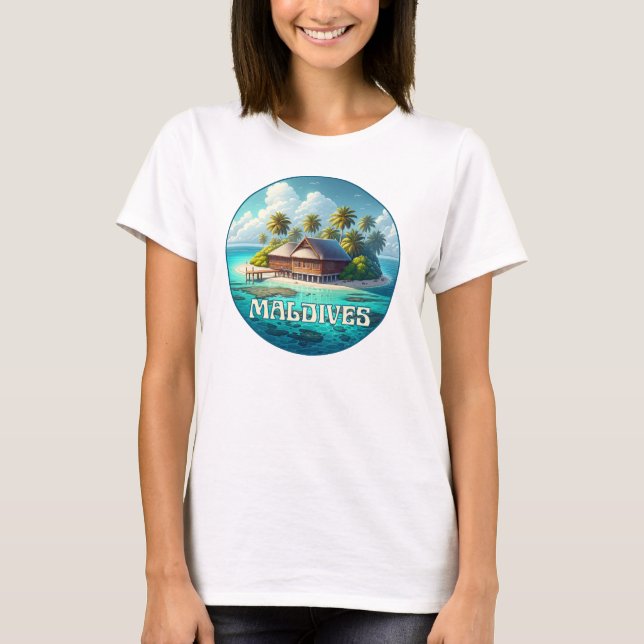 Republiken Maldiverna T Shirt (Framsida)