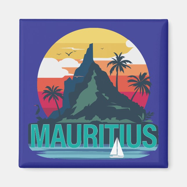 Republiken Mauritius Magnet (Framsidan)