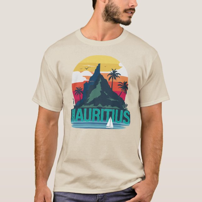 Republiken Mauritius T Shirt (Framsida)