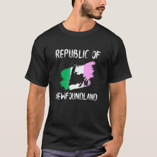 Republiken Newfoundland med Flagga T Shirt