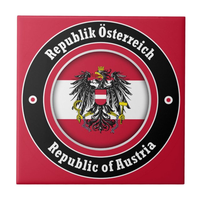 Republiken Österrike Kakelplatta (Framsidan)