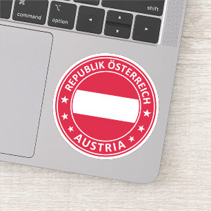 Republiken Österrike Klistermärken