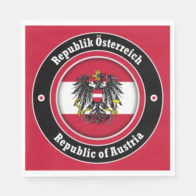 Republiken Österrike Pappersservett (Framsidan)