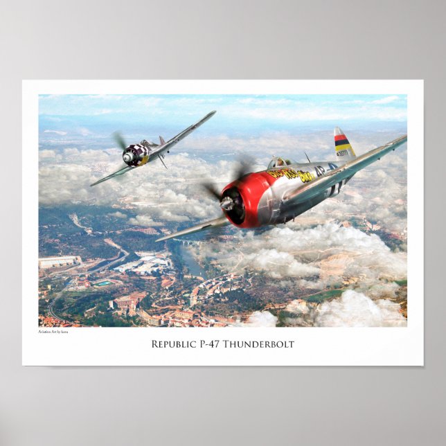 Republiken P-47 Thunderbolt Poster (Framsidan)