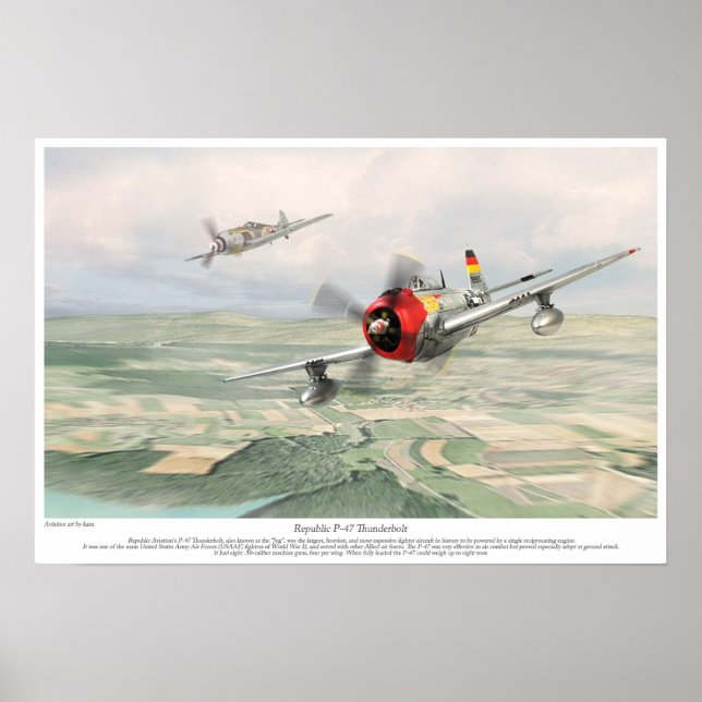 Republiken P-47 Thunderbolt Poster (Framsidan)