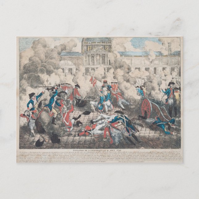 Republiken Polens stiftelse, 10 augusti 1792 Vykort (Framsida)