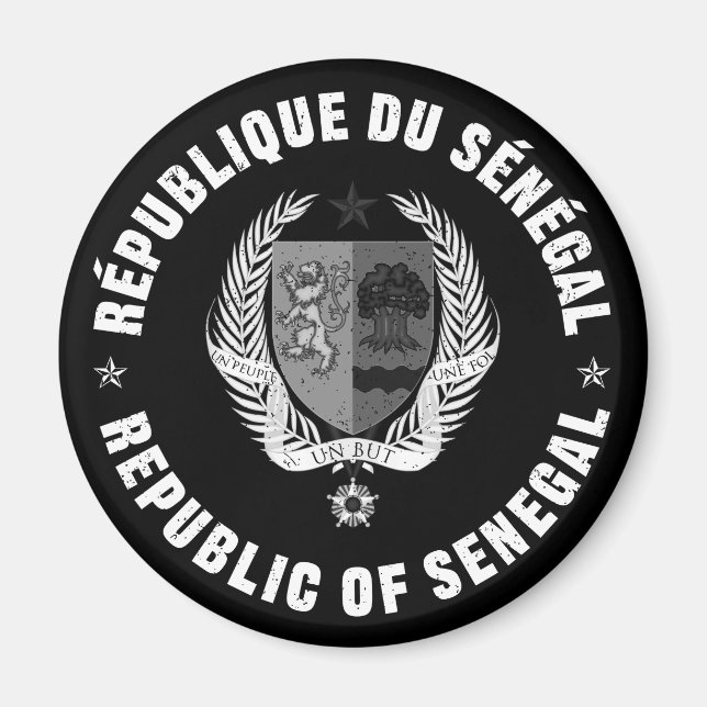 Republiken Senegal Magnet (Framsidan)