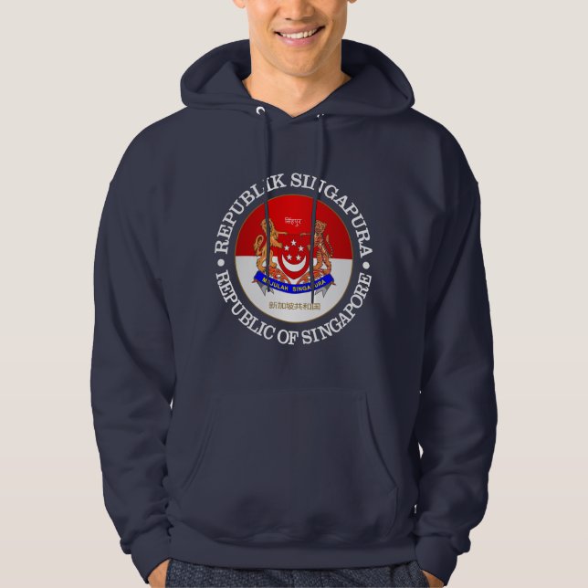 Republiken Singapore Sweatshirt Med Luva (Framsida)