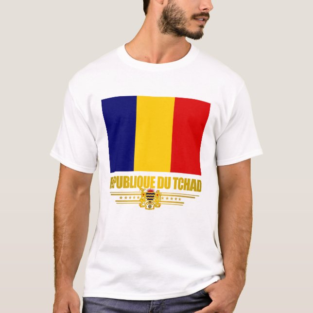 Republiken Tchad Tee Shirt (Framsida)
