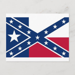 Republiken Texas Flagga Vykort