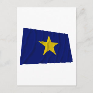 Republiken Texas flagga Vykort
