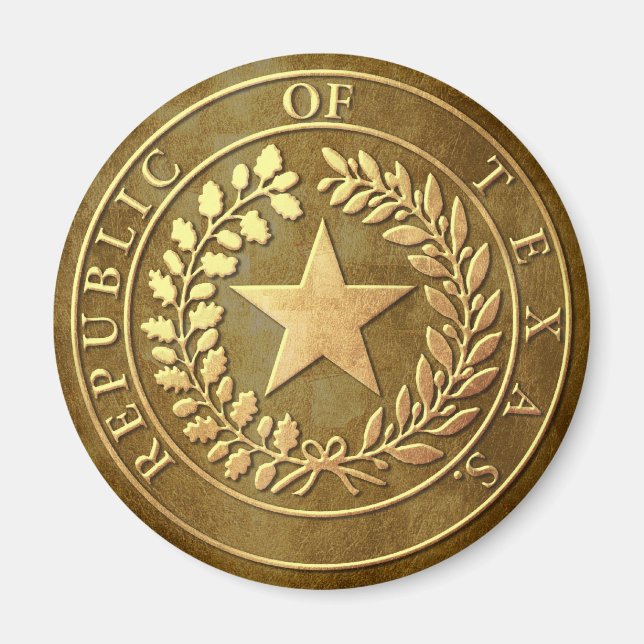 Republiken Texas Seal Magnet (Framsidan)