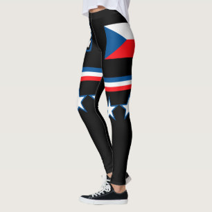 Republiken Tjeckien Flagga Leggings