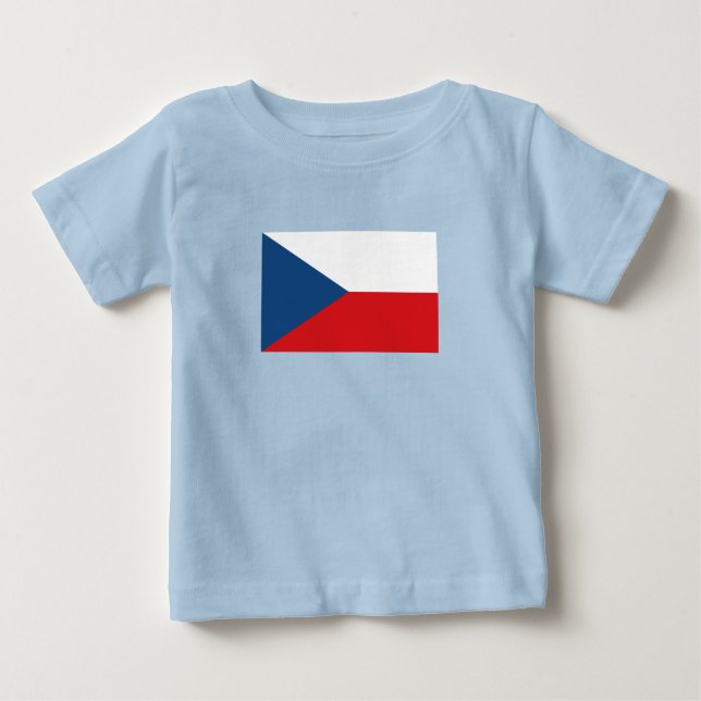 Republiken Tjeckien Flagga T Shirt (Framsida)