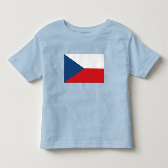 Republiken Tjeckien Flagga T Shirt (Framsida)