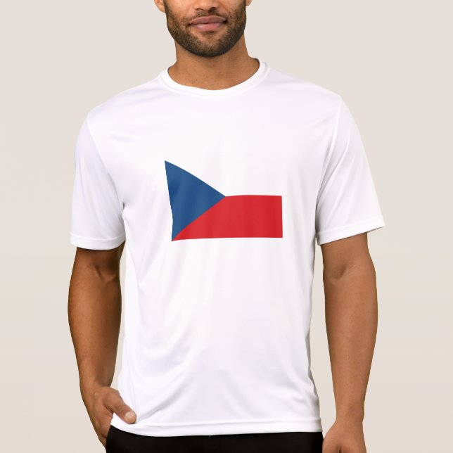 Republiken Tjeckien Flagga T Shirt (Framsida)