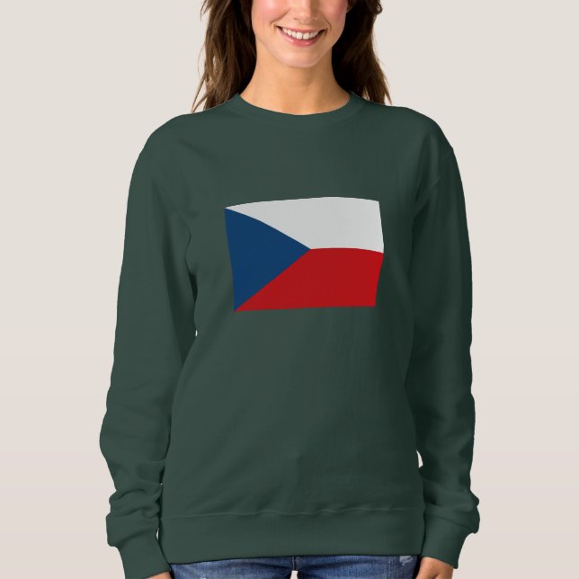 Republiken Tjeckien Flagga T Shirt (Framsida)