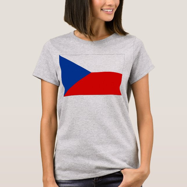 Republiken Tjeckien Flagga Tee (Framsida)
