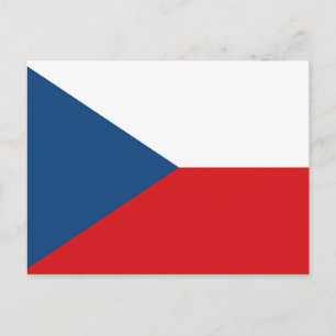 Republiken Tjeckien Flagga Vykort