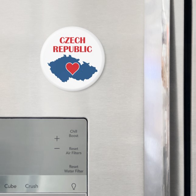 Republiken Tjeckien Karta Magnet (In Situ (Fridge))