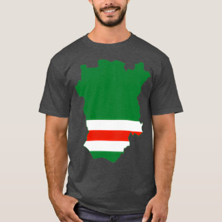 Republiken Tjetjenien, Karta, Flagga T Shirt