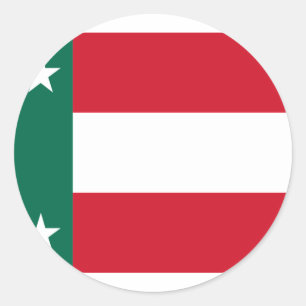 Republiken Yucatan, Mexiko Runt Klistermärke