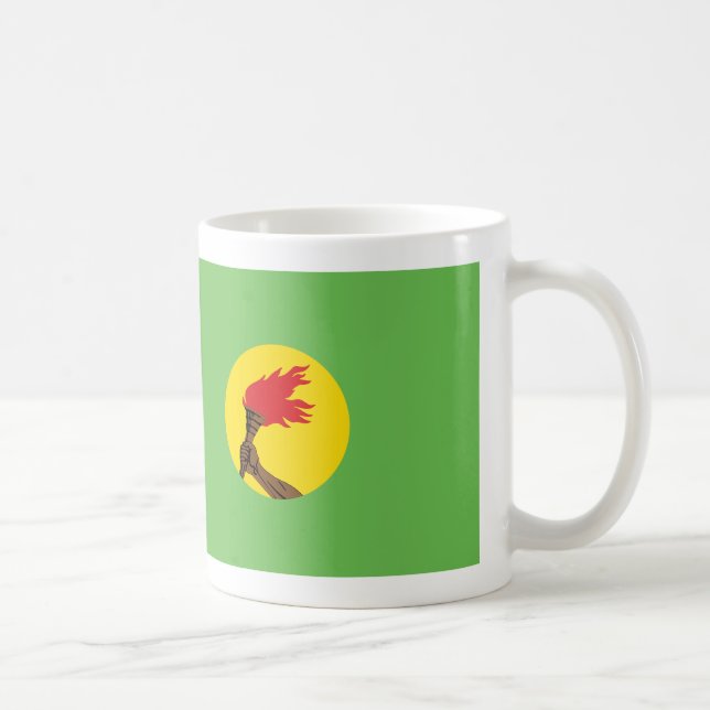 Republiken Zaire Flagga Kaffemugg (Höger)