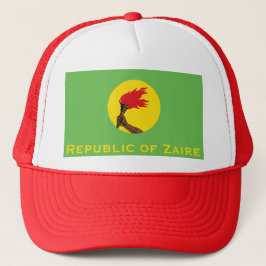 Republiken Zaire Flagga Keps