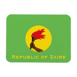 Republiken Zaire Flagga Magnet