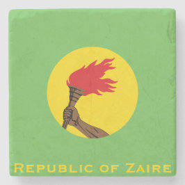 Republiken Zaire Flagga Stenunderlägg