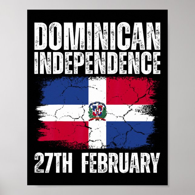 Republikens självständighetsdag Dominikanska repub Poster (Framsidan)