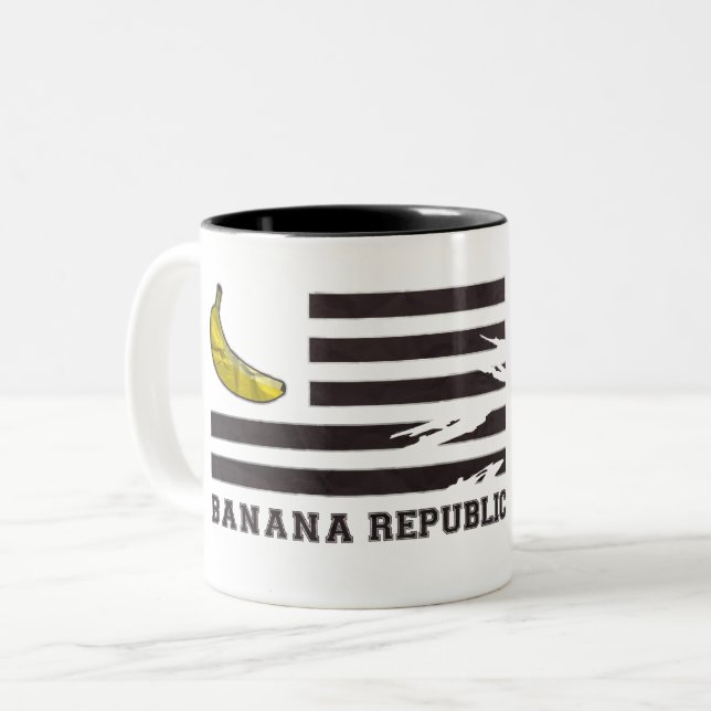 république bananière Två-Tonad mugg (Framsida vänster)