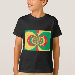 République du Cameroun, femuddig stjärna Tee Shirt