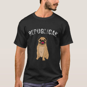 Repuglican Funny Pug Hundägare Pet Manar Women Kid T Shirt