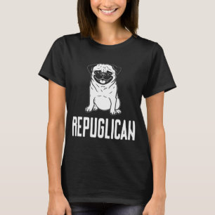 Repuglican Pug Hund T-Shirt