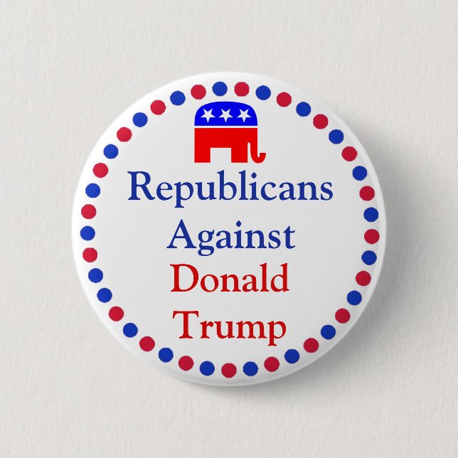 Repulicans against Donald Trump Button Knapp (Framsida)