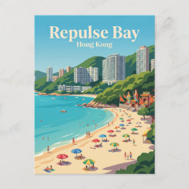 Repulse Bay-stranden Hong Kong Vykort