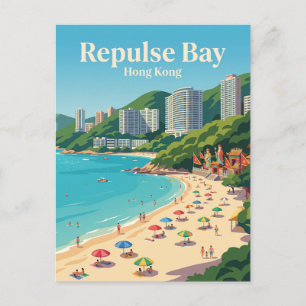 Repulse Bay-stranden Hong Kong Vykort