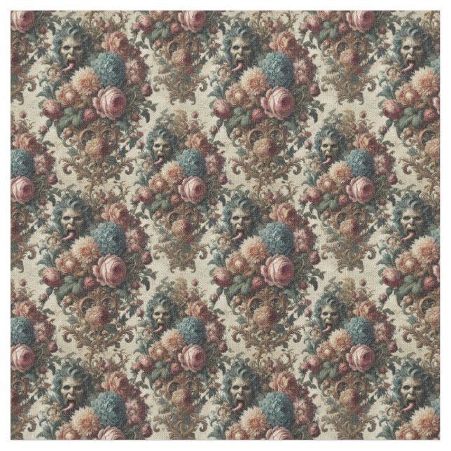 Requiem Rhapsody - Gothic Dense Tile Tyg (Närbild)