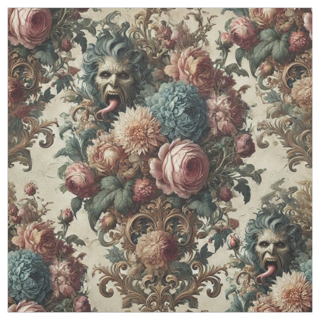 Requiem Rhapsody - Gothic Påstående Tile Tyg (Provkarta)