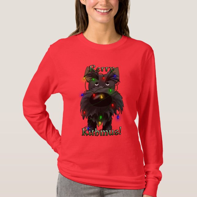 Rerry Rithmus - skotsk Terrier T-shirt (Framsida)
