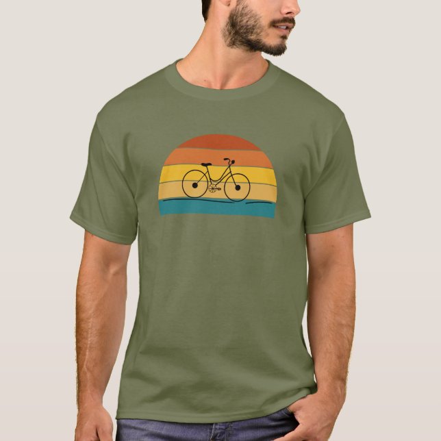rerto cycle sunset T-Shirt (Framsida)