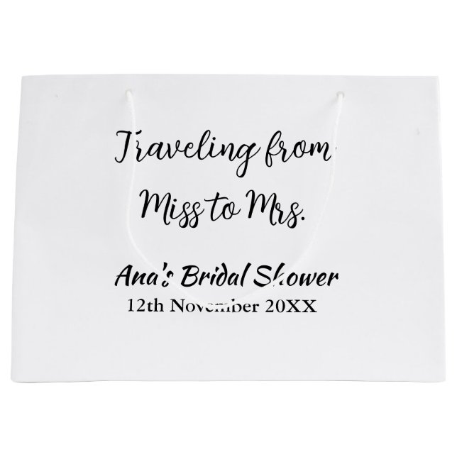 Res bröllopsfest lägg till namn datum Fröken till  (Framsidan)