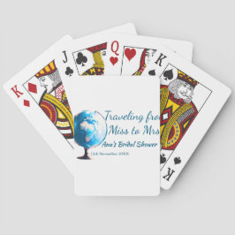 Res bröllopsfest lägg till namn datum Fröken till  Casinokort