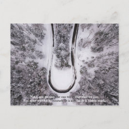 "Res den vägen för dig" Motiverande Citat Vykort