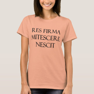 Res Firma Mitescere Nescit Dam Burnout Tee Shirt